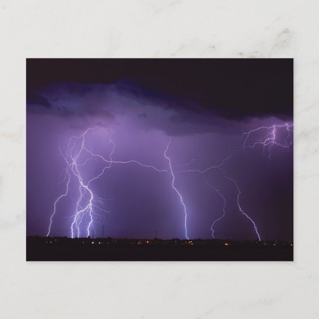 Lightning Storm Postcard (Front)