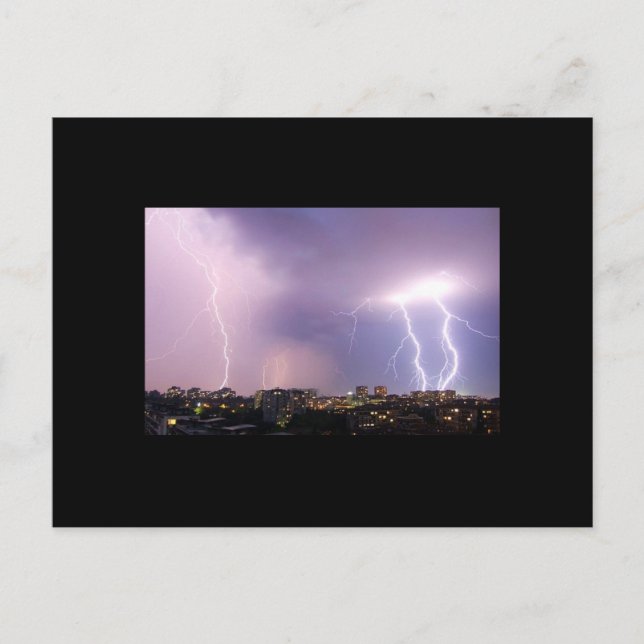Lightning Storm Postcard (Front)