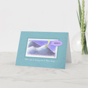 Lightning Strike Humourous Hard Times Encouragemen Card