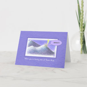 Lightning Strike Humourous Keeping in Touch Card
