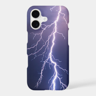 lightning strike in stormy sky