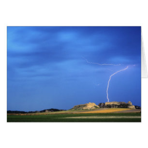 Lightning strikes the Wildcat Hills near