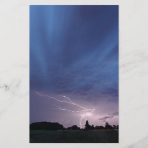 Lightning Striking During Thunderstorm