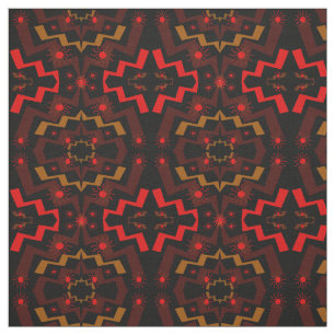 Lightning Suns Abstract Fabric