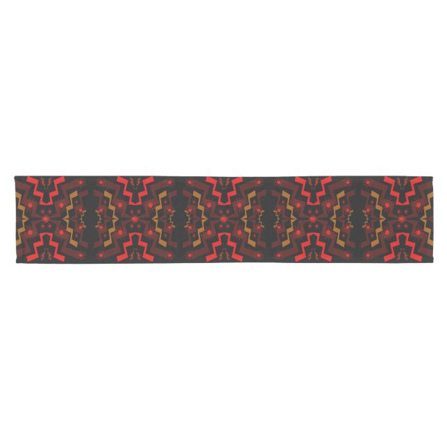 Lightning Suns Abstract Short Table Runner (Horizontal)
