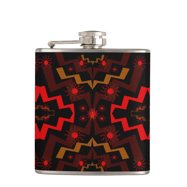 Lightning Suns Hip Flask (Front)