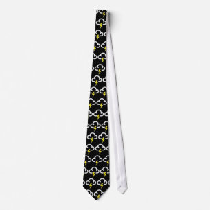 Lightning symbol tie