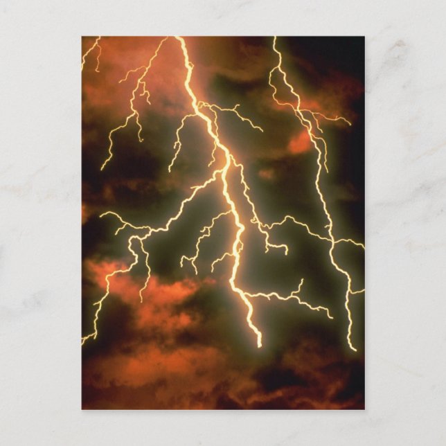 Lightning texture postcard (Front)