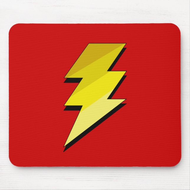 Lightning Thunder Bolt Mouse Pad (Front)