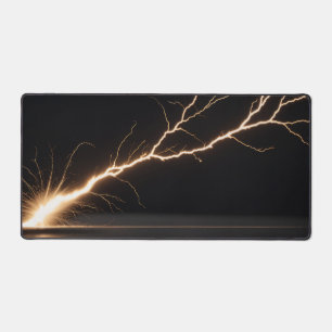 lightning thunder desk mat