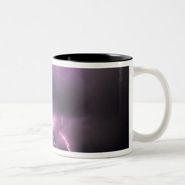Lightning. Two-Tone Coffee Mug (Right)