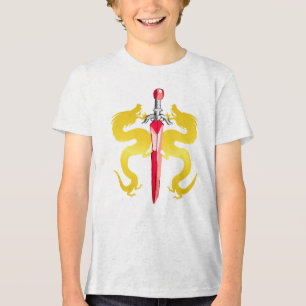 Lightning Yellow Dragon Emblem Tri-Blend Shirt