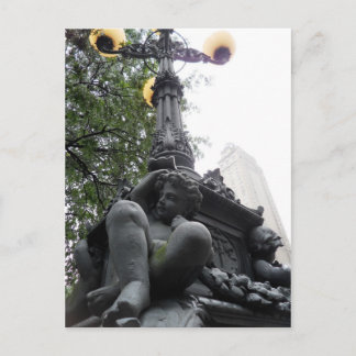 LightPost at Central Park New York City Postcard