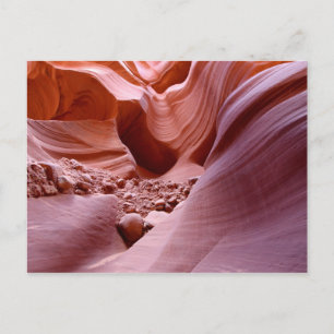 Lights and rocks in the canyon postcard