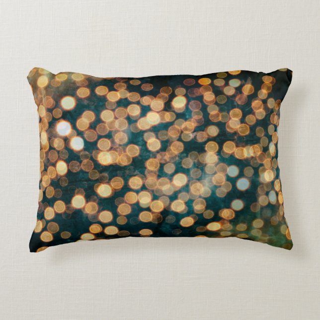 lights backgroundabstract, background, black, blur decorative cushion (Front)