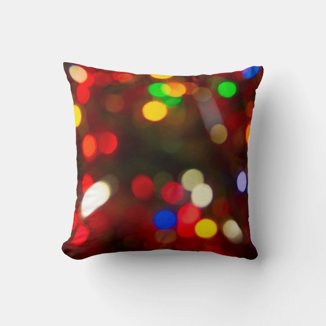 Lights bokeh abstract background defocusabstract,  cushion (Front)