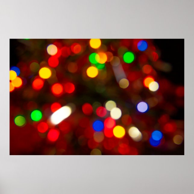 Lights bokeh abstract background defocusabstract,  poster (Front)