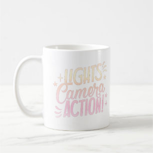 LIGHTS CAMERA ACTION COFFEE MUG