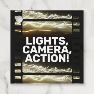 LIGHTS, CAMERA, ACTION! FAVOUR TAGS