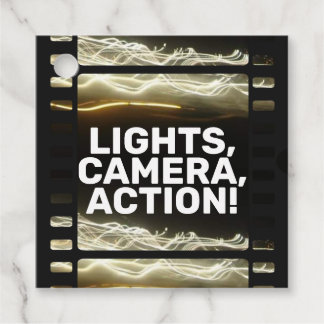 LIGHTS, CAMERA, ACTION! FAVOUR TAGS