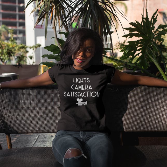 Lights Camera Satisfaction - Classic Movie  T-Shirt (Creator Uploaded)
