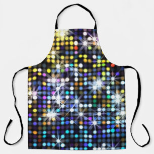 Lights decor: abstract glamourous fashion apron