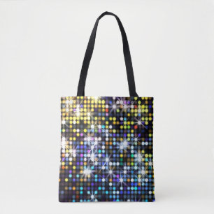 Lights decor: abstract glamourous fashion tote bag