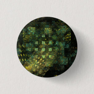 Lights in the City Abstract Art Button (round)