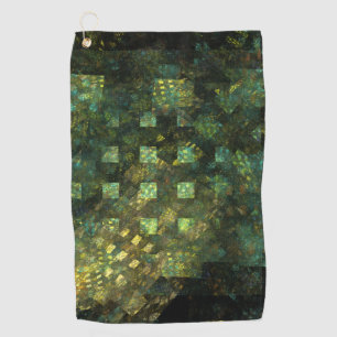 Lights in the City Abstract Art Golf Towel