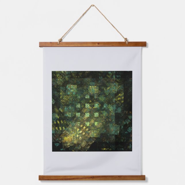 Lights in the City Abstract Art Hanging Tapestry (Front)