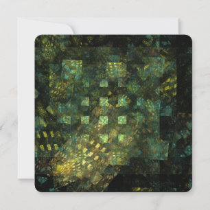 Lights in the City Abstract Art Invitation