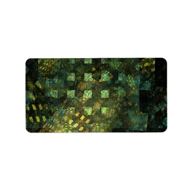 Lights in the City Abstract Art Label (Front)