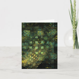 Lights in the City Abstract Art Note Card