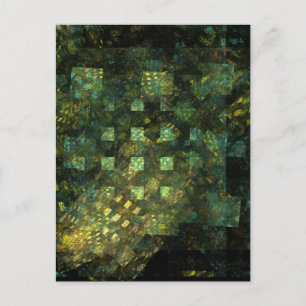 Lights in the City Abstract Art Postcard