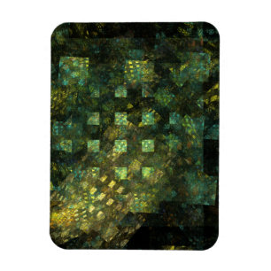 Lights in the City Abstract Art Premium Magnet
