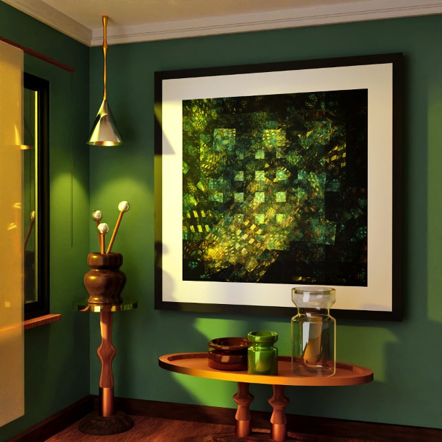 Lights in the City Abstract Art Print (Lights in the City Abstract Art Poster)