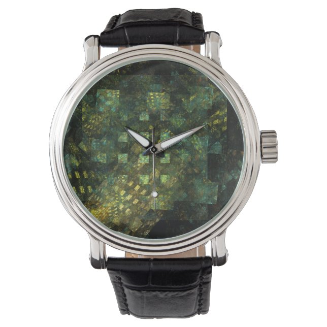 Lights in the City Abstract Art Watch (Front)