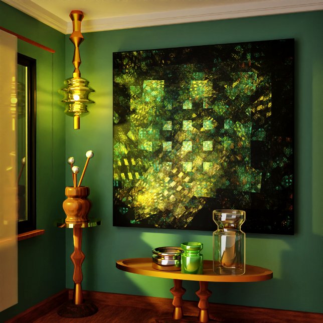 Lights in the City Abstract Wrapped Canvas Print (Lights in the City Abstract Wrapped Canvas Print)