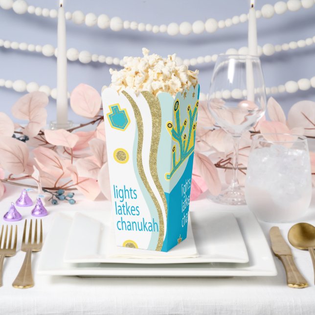 Lights Latkes Hanukkah Favour Box (Wedding)