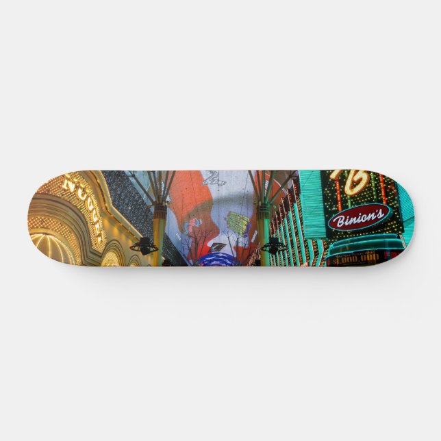 Lights Of Fremont Street Skateboard (Horz)