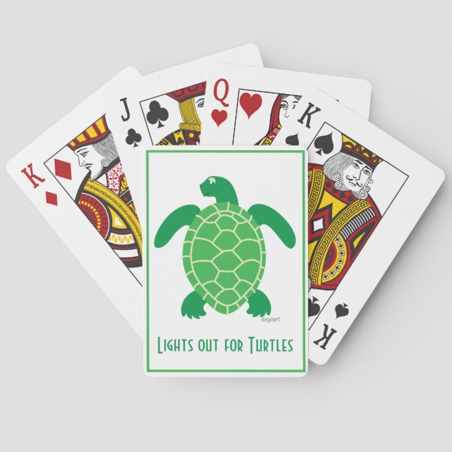 Lights Out for Turtles Playing Cards (Back)