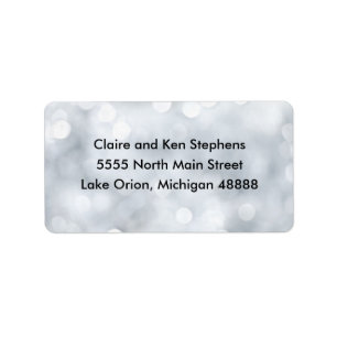 Lights Snow Glitter Sparkles- Address Labels