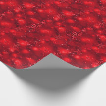 Lights & Snowflakes, Red - Christmas