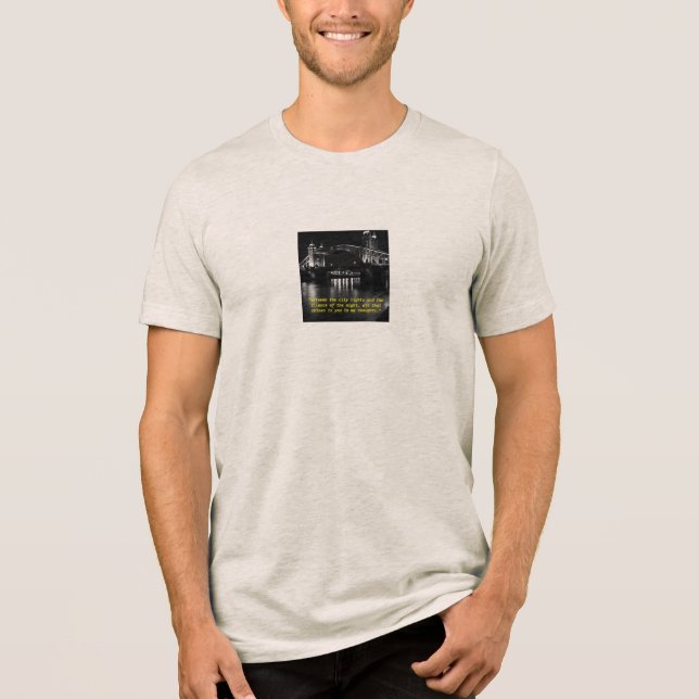 "Lights that Whisper Your Name" Tri-Blend Shirt (Front)