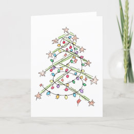 "Lights Tree" Christmas Holiday Card