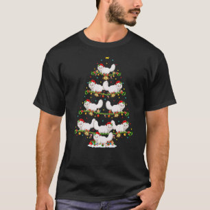 Lights Xmas Santa Persian Cat Christmas Tree T-Shirt
