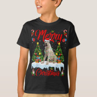 Lights Xmas Tree Santa Irish Wolfhound Dog Christm