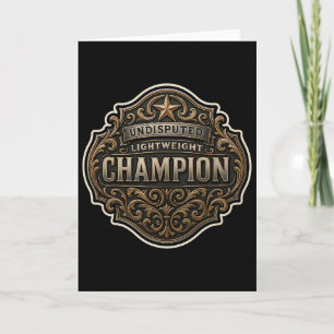 Lightweight Champion Mma Boxing Kickboxing Champ B Card