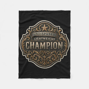 Lightweight Champion Mma Boxing Kickboxing Champ B Fleece Blanket