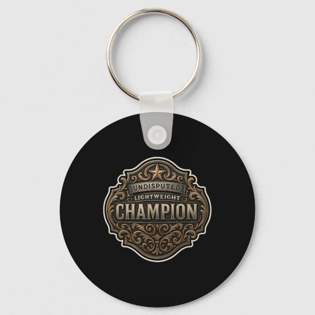 Lightweight Champion Mma Boxing Kickboxing Champ B Key Ring (Front)